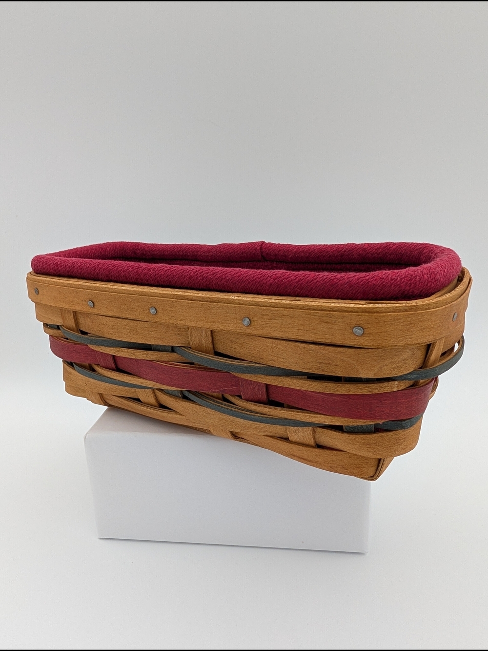 Longaberger American Celebrations Tidbit Basket, Red Liner & Protector 2007